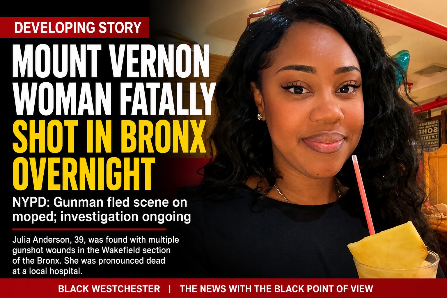 Mount Vernon Woman Fatally Shot In Bronx; NYPD Searching For Gunman