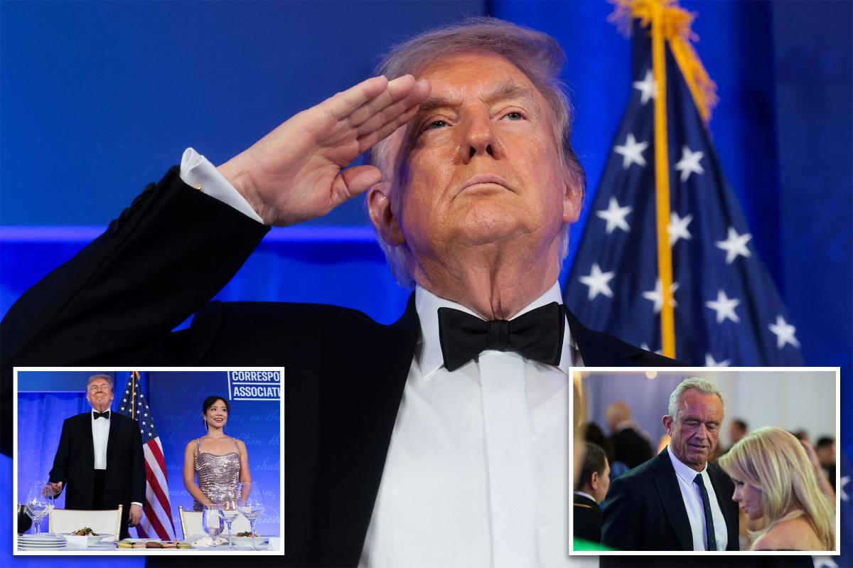 Trump cracks jokes, honors heroes of White House Correspondents' Association Dinner shooting at glitzy rescheduled gala