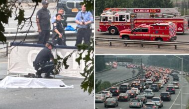 Man, woman hurled from out-of-control motorcycle that hit 4 other vehicles, including BMW, during NYC evening rush: cops