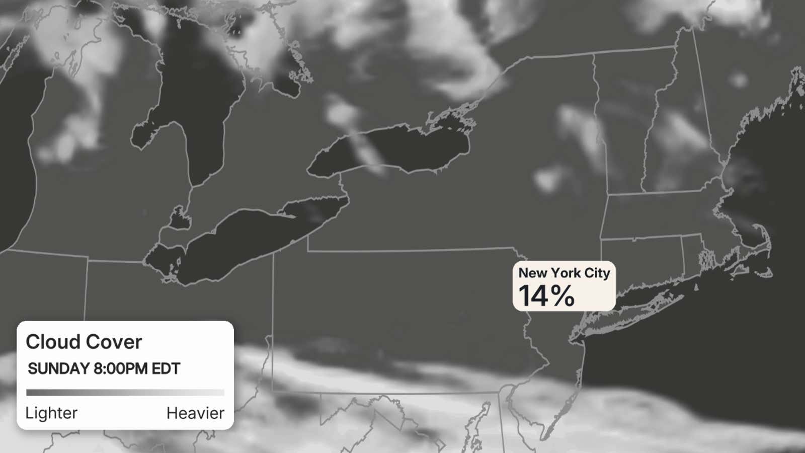 Cloud Cover NYC Sun