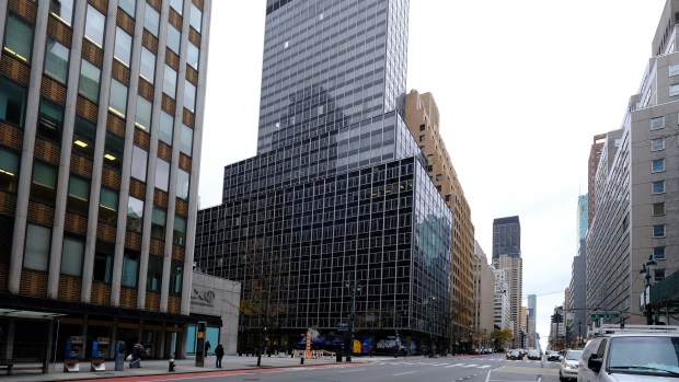 The former Pfizer World Headquarters on E. 42nd St. and Second Ave. is pictured in Manhattan in  2020. (Luiz C. Ribeiro for New York Daily  News)