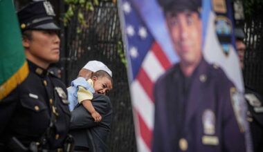 Bronx cop killed in Midtown mass shooting honored at vigil on anniversary of his murder