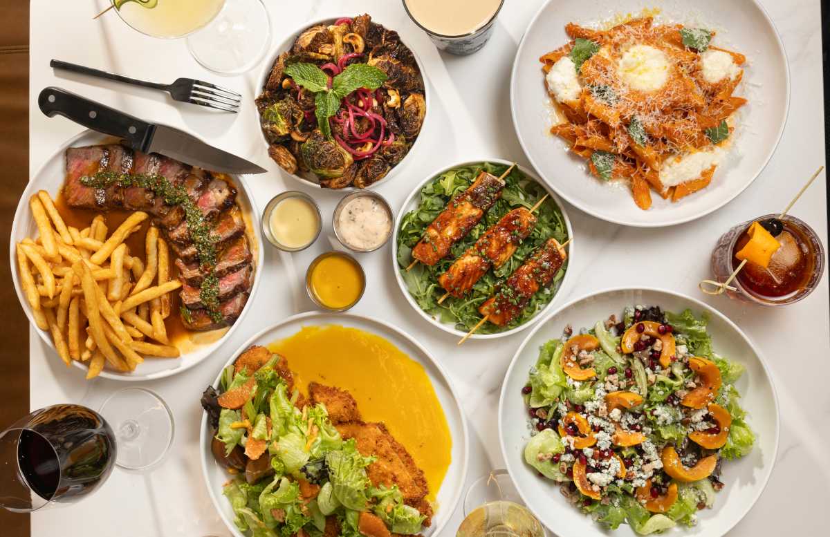 The Granola Bar aspires to “execute differently” by putting an extra twist on brunch and all meal times, serving items such as "The Bar Caesar" salad, burrata appetizers, and dinner-time highlights like truffled deviled eggs, gochujang shrimp, steak frites and latkas, and even caviar. 