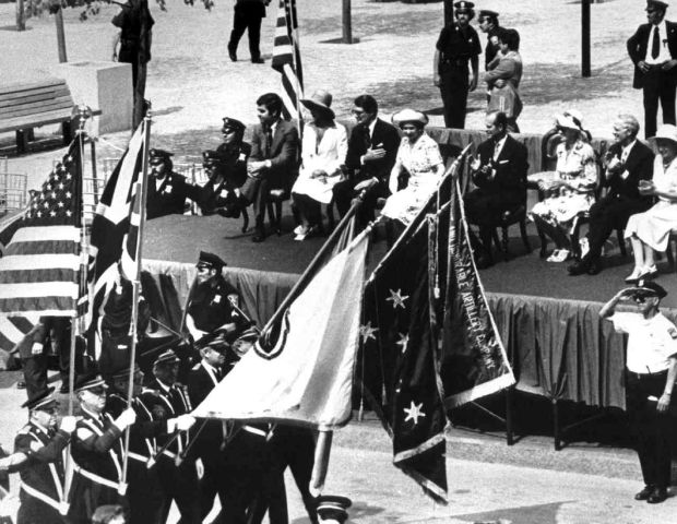 The viewing stand (Herald file)