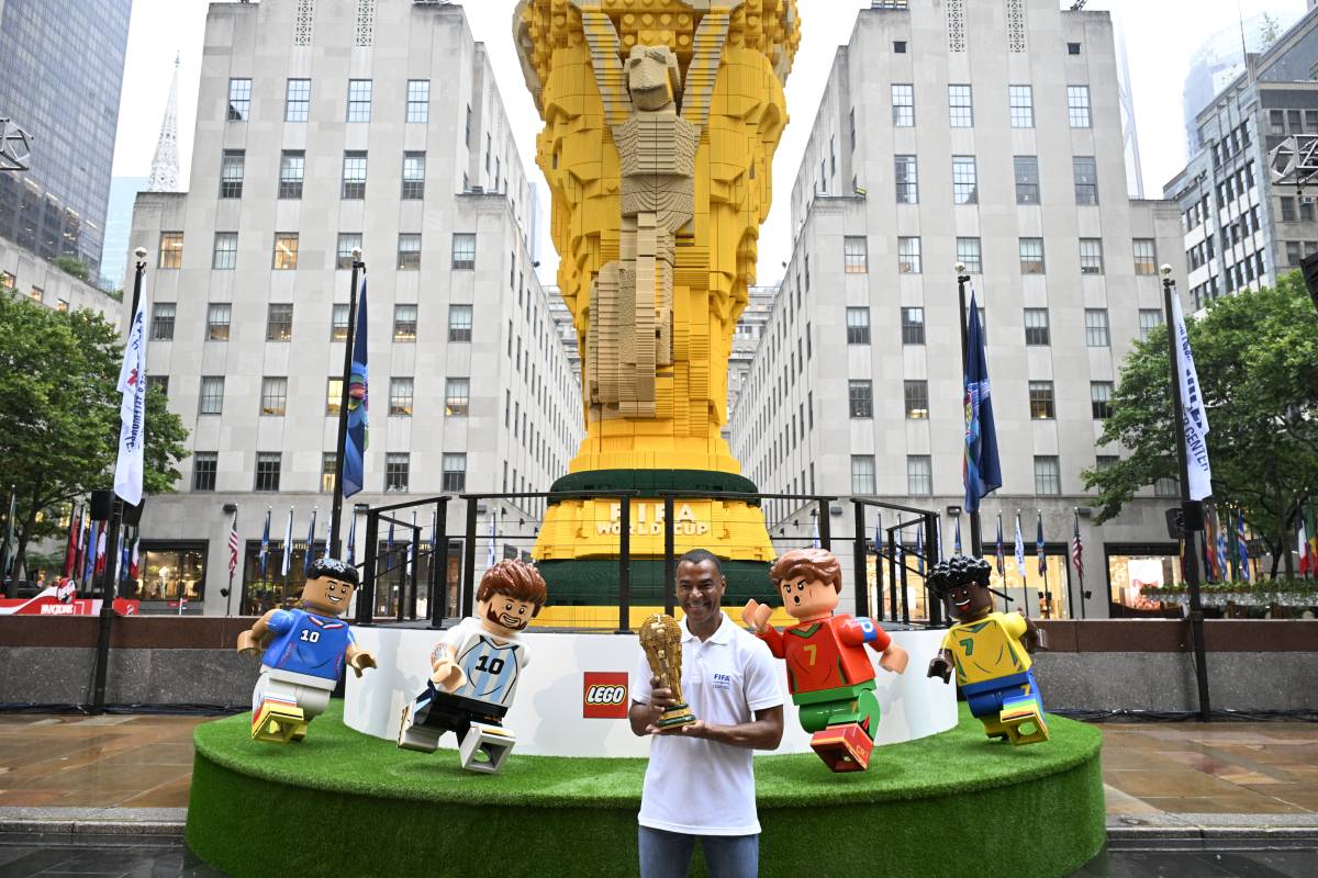 The largest mobile LEGO build in history just landed in Manhattan — a 4.2-ton World Cup masterpiece you can visit for free until July 19