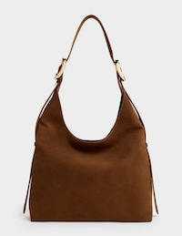 Charles & Keith Aislin Hobo Bag - Pecan Brown