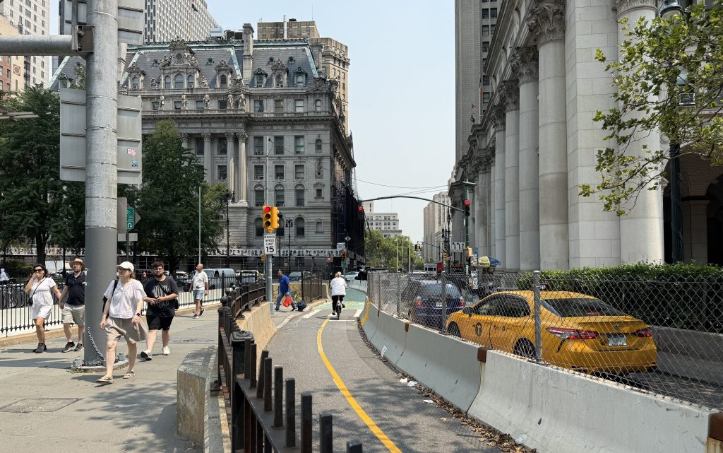 Eyes on the Street: Brooklyn Bridge Cyclists Finally Get A Grand Manhattan Gateway