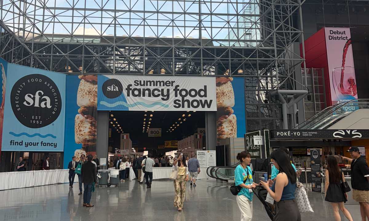 The Fancy Food Show entrance at the Javits Center.