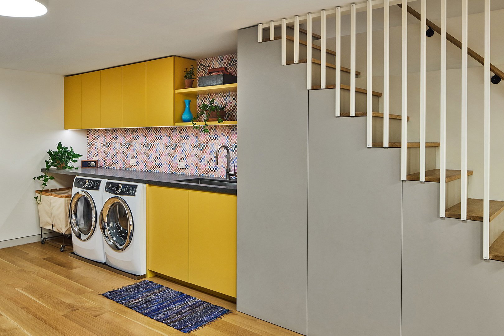basement laundry room