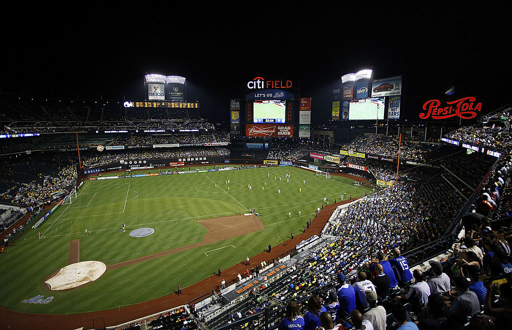 A general view of an exhibition match between Juventus FC and Club America on July 26, 2011 at Citi Field in the Flushing neighborhood of the Queens borough of New York City.