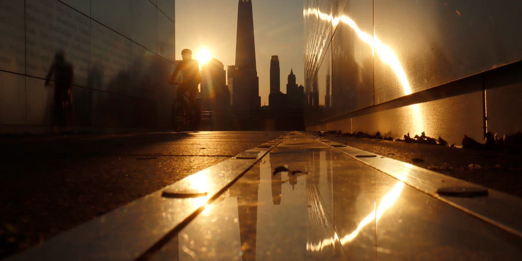 How low will the temperatures drop in New York City today during the heat wave?