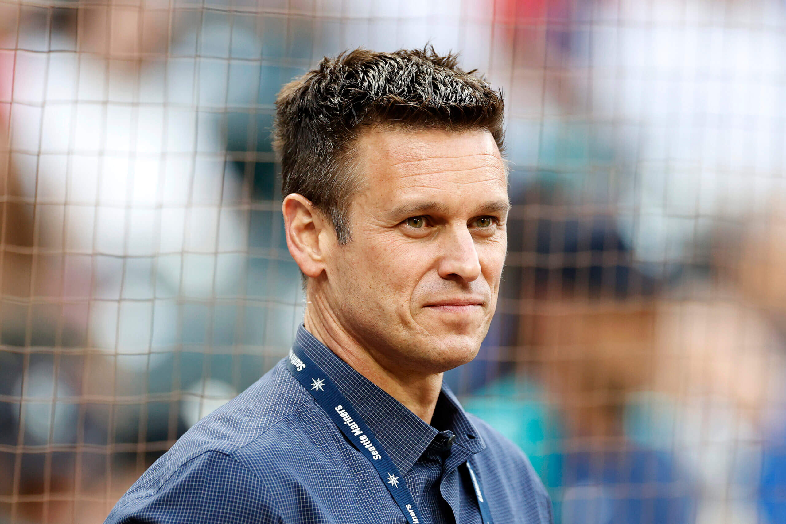 Jerry Dipoto looks on before the game against the Atlanta Braves at T-Mobile Park on September 09, 2022 in Seattle, Washington.
