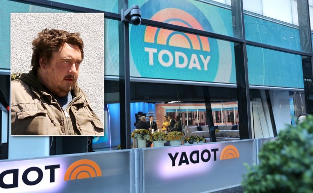 In main, Carson Daly, Savannah Guthrie, Craig Melvin and Al Roker are pictured on the "TODAY" show set in Manhattan on April 6, 2026. Alleged intruder, Andrew Truelove, is pictured inset in 2023. (Photos by Jose Perez/Bauer-Griffin/GC Images; Genaro Molina/Los Angeles Times via Getty Images)