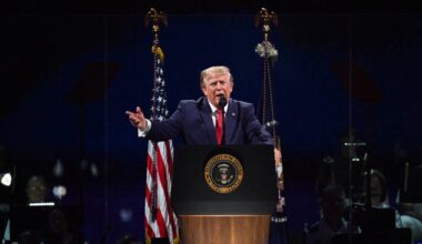 Trump commemorates America 250 after storms force temporary evacuation – NBC New York