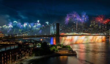 Fireworks Show Mishap Sets Brooklyn Bridge Ablaze