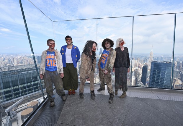 NEW YORK, NEW YORK - JULY 11: Joe Hegyes poses for a photo walkers during Dead City NYC Activation on July 11, 2026 in New York City. (Photo by Roy Rochlin/Getty Images for AMC Global Media )