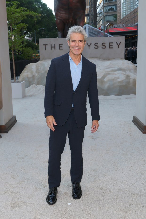 NEW YORK, NEW YORK - JULY 14: Andy Cohen attends the premiere of "The Odyssey" presented by Universal Pictures on July 14, 2026 in New York City. (Photo by Mike Coppola/Getty Images for Universal Pictures)