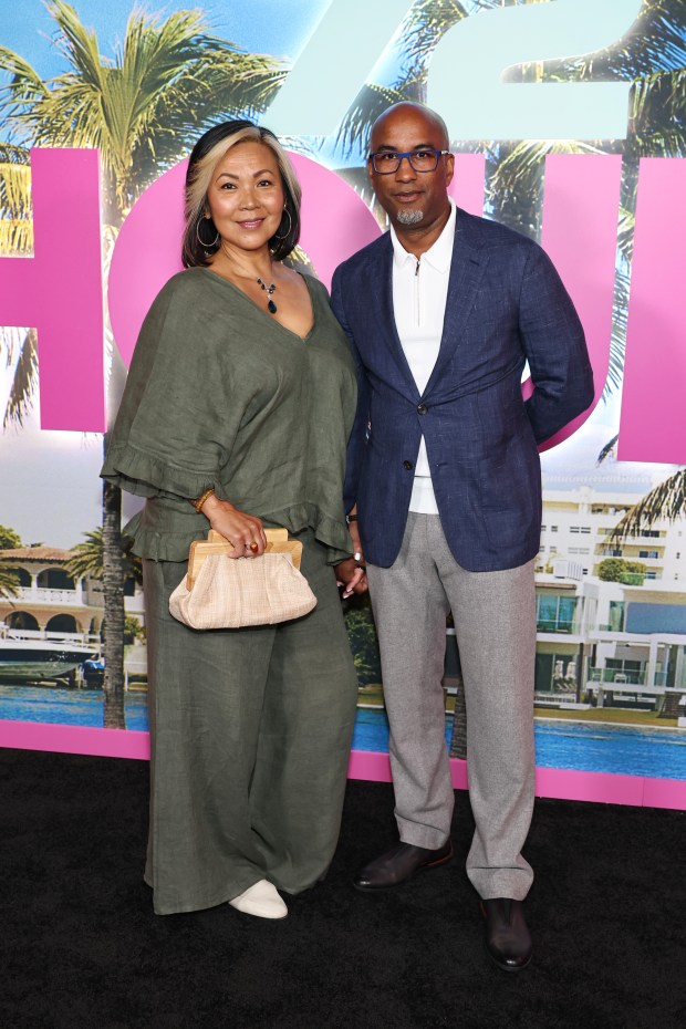NEW YORK, NEW YORK - JULY 20: Vicky Mara Story and Tim Story attend the screening of Netflix's "72 Hours" at The Plaza Hotel on July 20, 2026 in New York City. (Photo by Jamie McCarthy/Getty Images)
