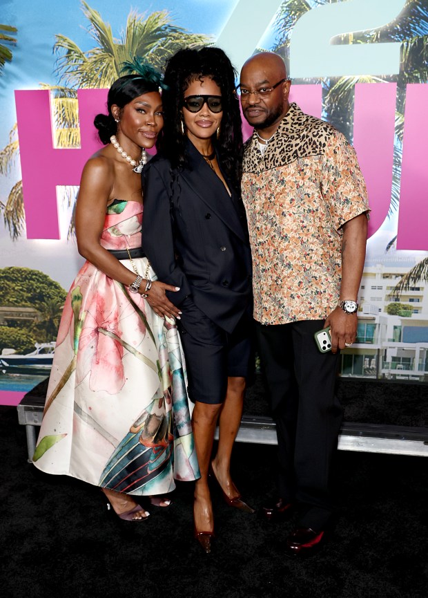 NEW YORK, NEW YORK - JULY 20: Nikki Taylor, Teyana Taylor and Tito Smith attend the screening of Netflix's "72 Hours" at The Plaza Hotel on July 20, 2026 in New York City. (Photo by Jamie McCarthy/Getty Images)