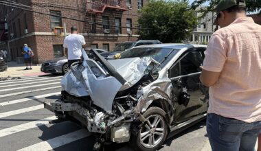 Norwood: At least One Injured in Car Crash at Decatur Ave & E 207th Street