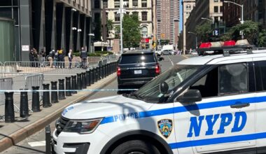 Person arrested outside Manhattan's 26 Federal Plaza for setting off fireworks, pulling gun
