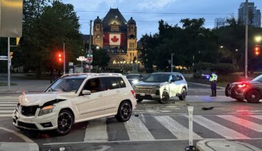 Woman arrested for impaired driving after Queen's Park car crash
