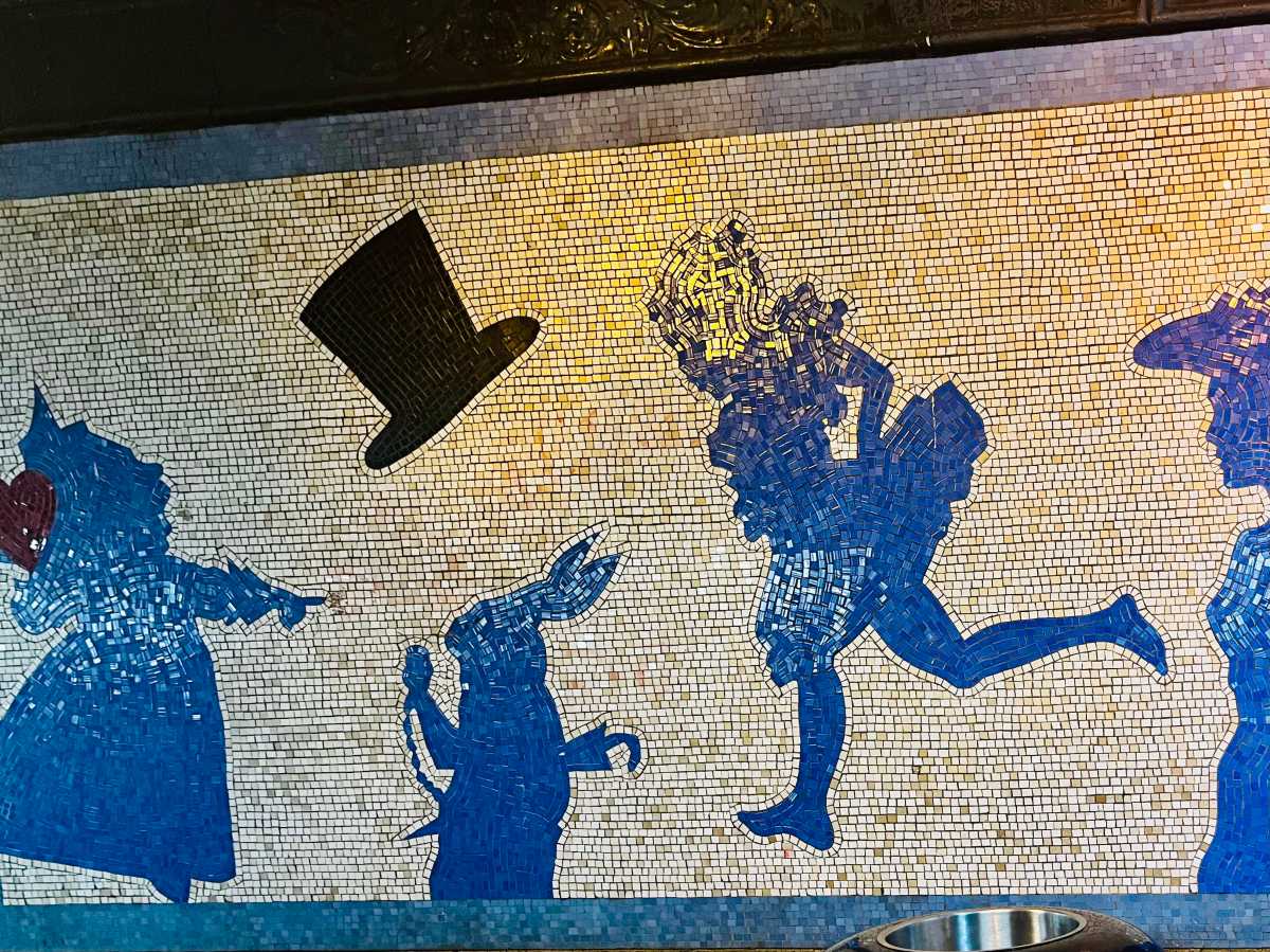 A part of 'Alice: The Way Out’ at the 50th Street station.