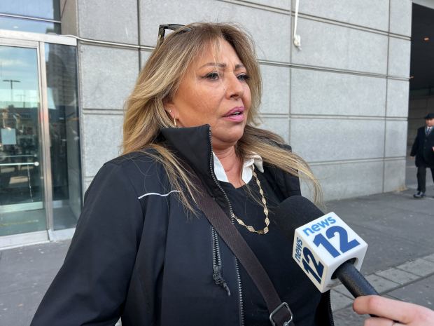 Rachel Ejsmont (pictured), PETA team action leader NYC, is pictured protesting alleged cat killer David Mosley outside Bronx Supreme Court on Tuesday, Jan. 13, 2026. (Emma Seiwell / New York Daily News)