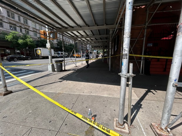 The northeast corner of W. 84th St. and Amsterdam Ave. in Manhattan, where a man was randomly stabbed in the chest on July 23, 2026. (Kerry Burke / New York Daily News)