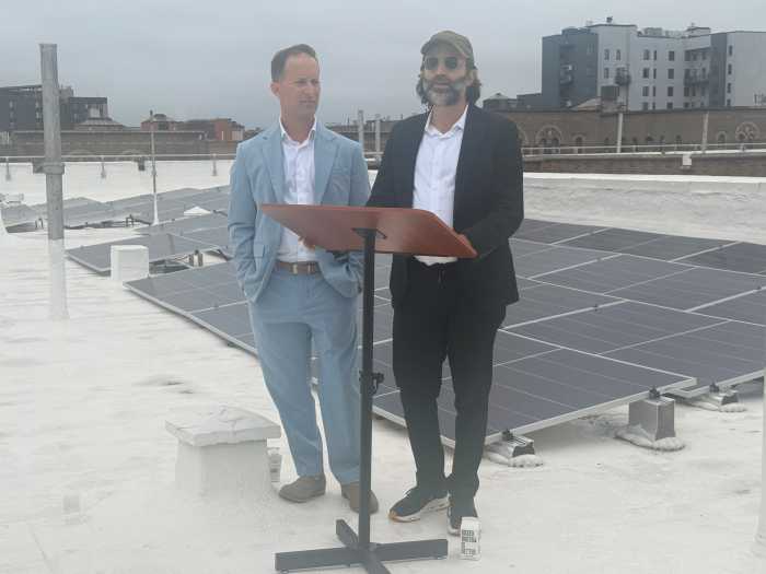 Fieldston Power co-founders Adam Zucker (left) and Dr. Alex Weisberg announce the completion of community distributed solar network serving more than 70 rent-stabilized properties in New York City, including 48 in the Bronx.
