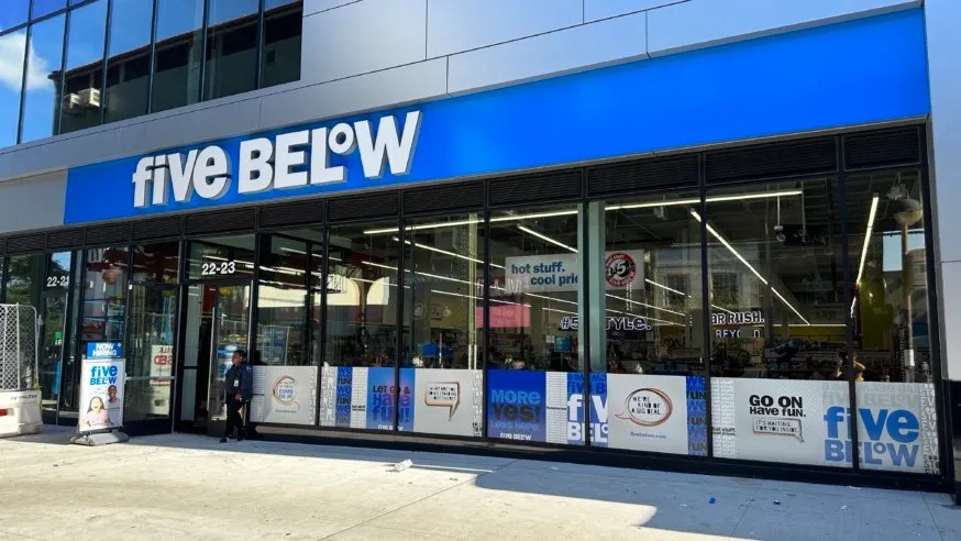 Five Below store, located at 22-13 31st St. in the Ditmars section of Astoria. 