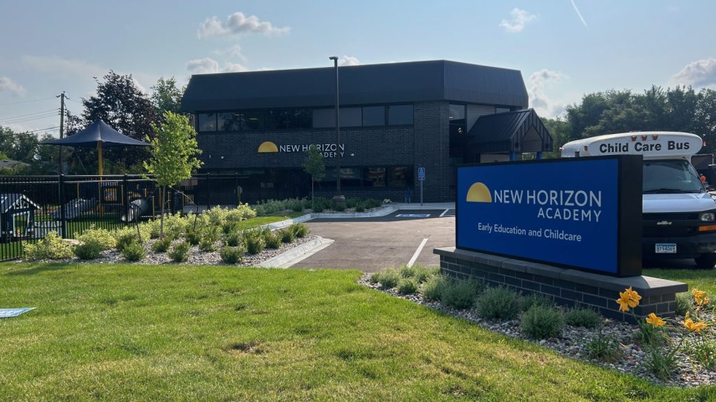 exterior of new horizon academy in brooklyn center