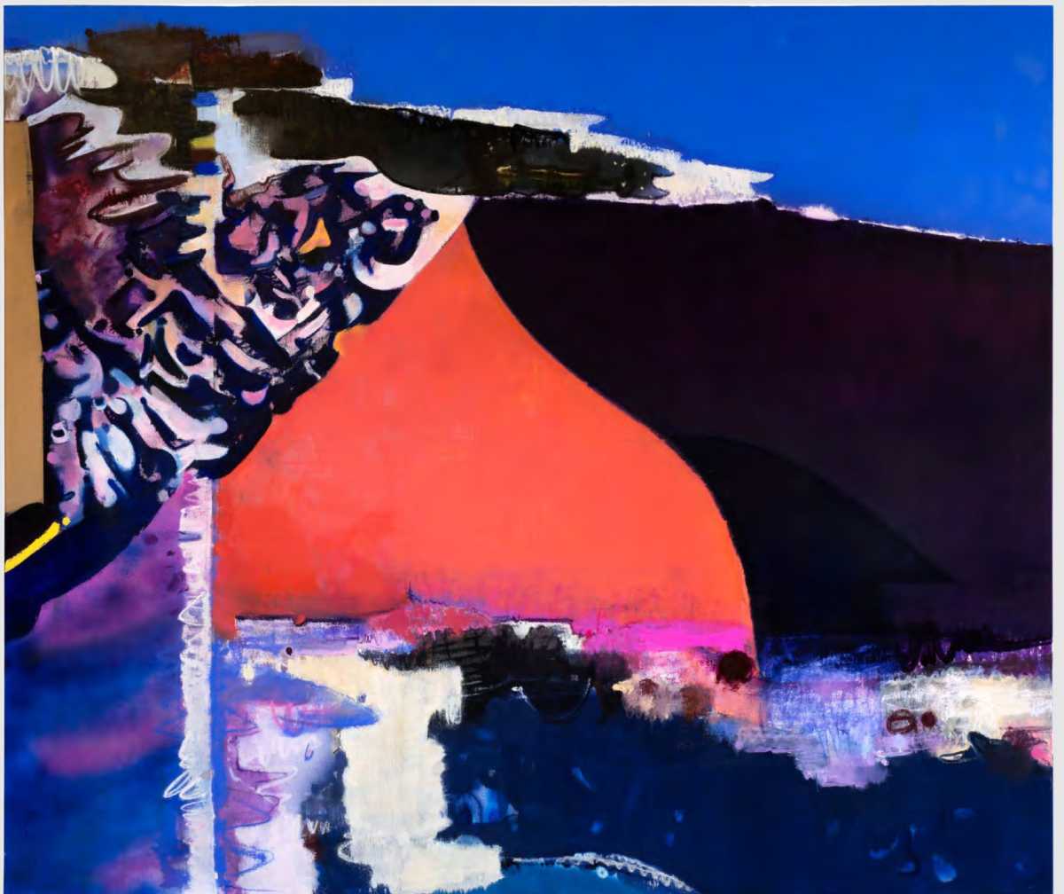 Han Bing, Atlay, 2025. Oil paint, oil stick and spray paint on canvas
