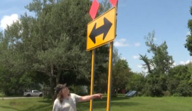 New signs at intersection where vehicles twice crashed into man’s home