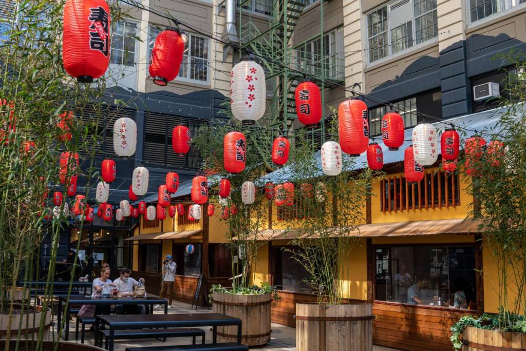 Japan Village Courtyard in NYC's Industry City