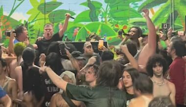 Knocked Loose and Denzel Curry Perform "Hive Mind" at Brooklyn Skatepark
