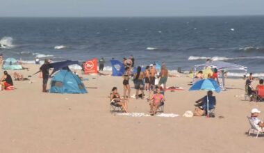 New Yorkers beat the heat as temperatures soar