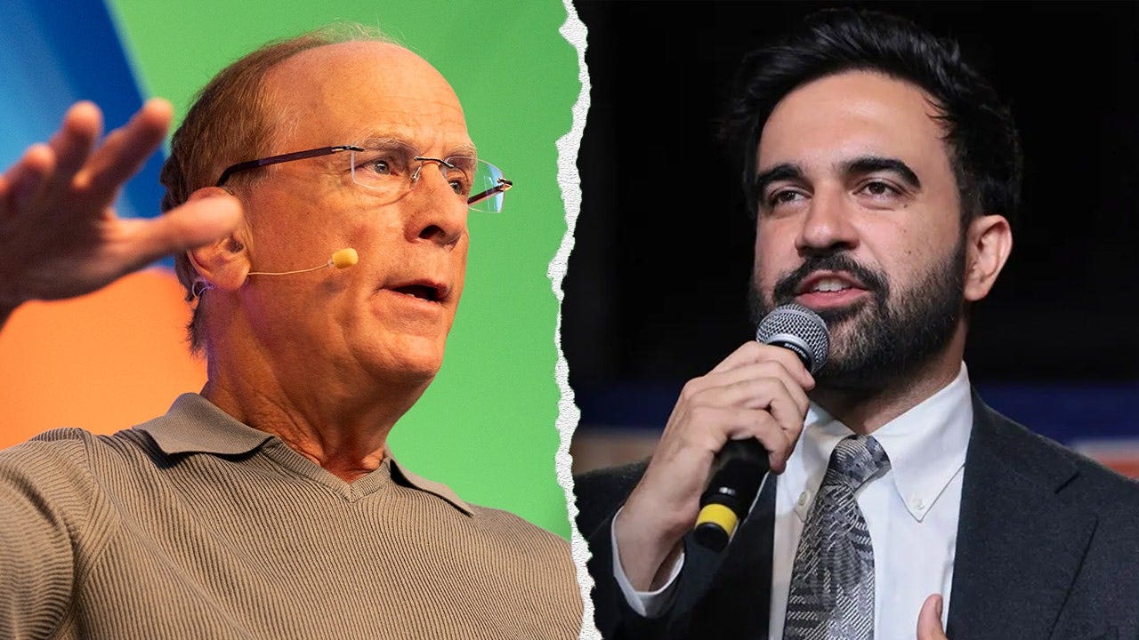 BlackRock CEO Larry Fink 'worried' for New York City under Zohran Mamdani