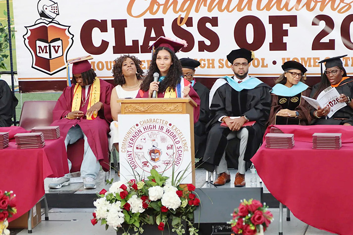 Mount Vernon High School celebrated its 148th commencement ceremony on Thursday as 196 graduates marked the end of one journey and the beginning of another.