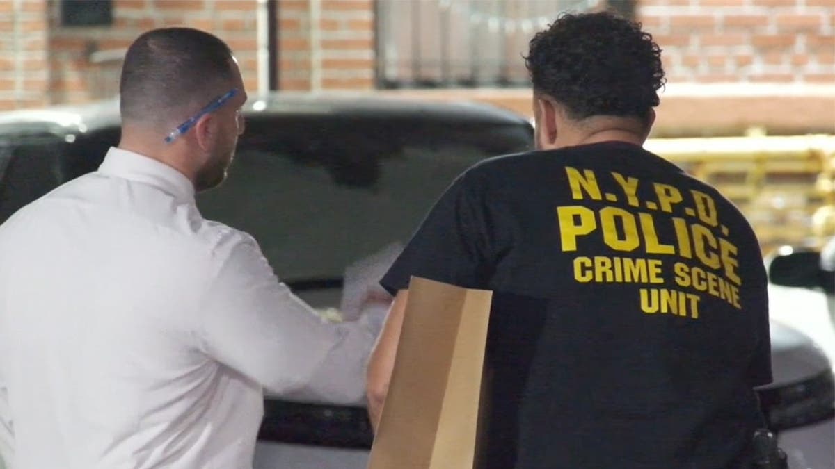 image shows investigators