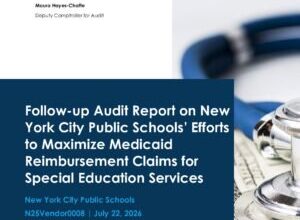 Follow-up Audit Report on New York City Public Schools’ Efforts to Maximize Medicaid Reimbursement Claims for Special Education Services