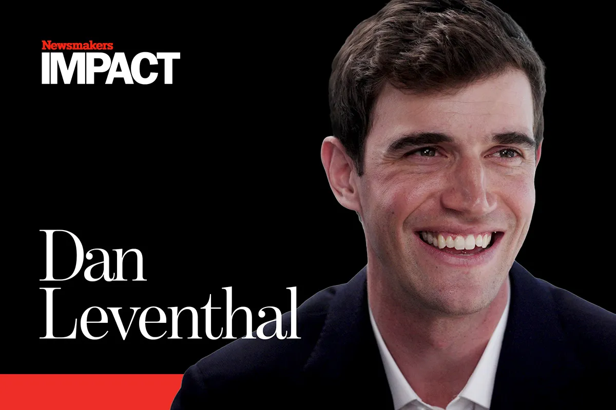 Dan Leventhal, founder and executive director of Bronx Lacrosse, pictured for Newsweek's "Newsmakers Impact" series