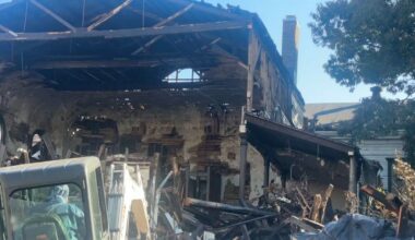 The historic South Bushwick Reformed Church, which is more than 170 years old, is being partially demolished. (Spectrum News NY1)