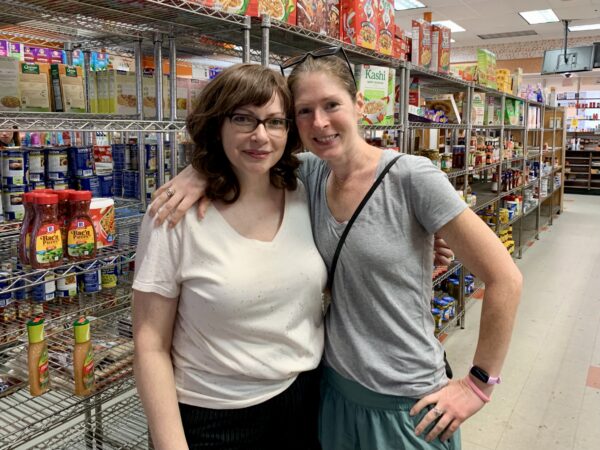 Shoppers and friends (from left) Janet V. and Cat DeWan. Photo: Mary Frost/Brooklyn Eagle