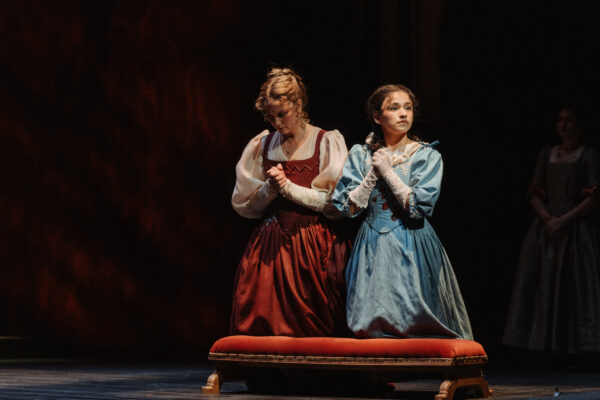 Jennifer Nettles and Naomi Serrano in Giulia: The Poison Queen of Palermo. Photo: Andy Henderson