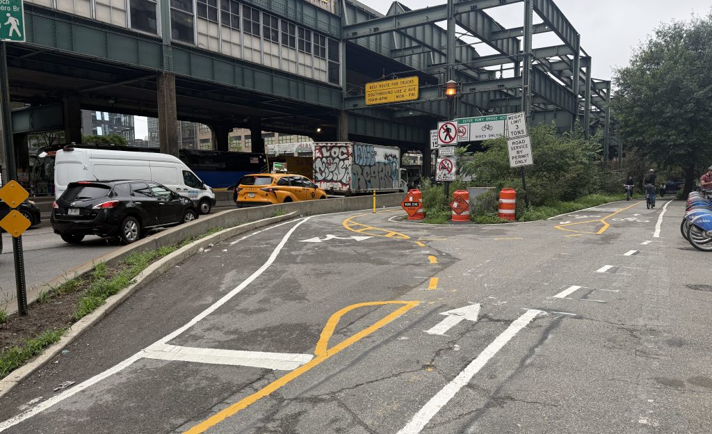 Too Little, Too Late: City Paints New Lanes on Queensboro Bridge Bike Path After Tragedy