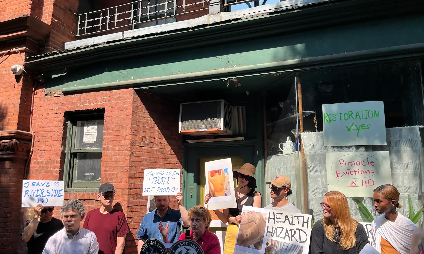 Riverside apartments landlord harassment rally
