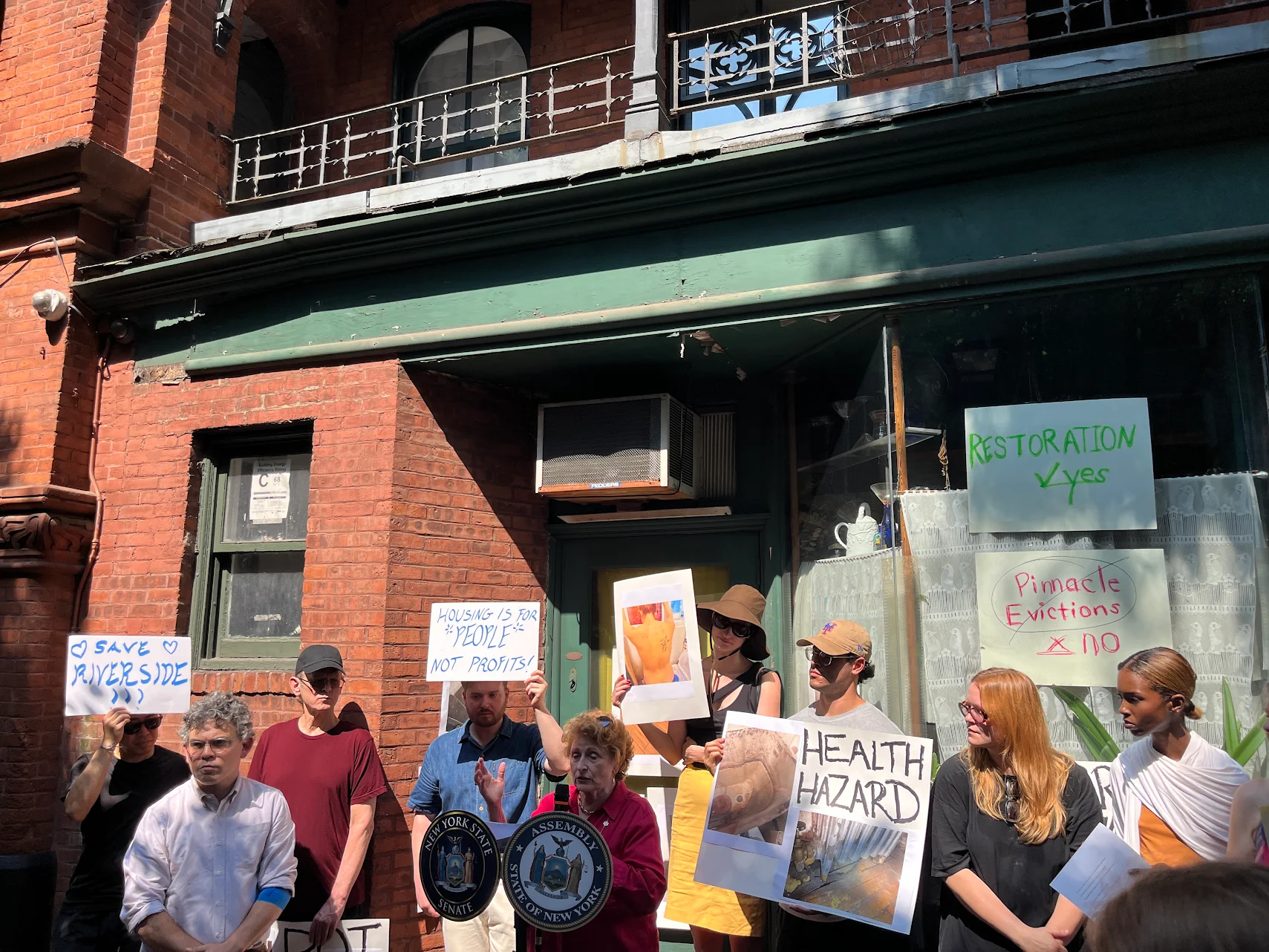 Riverside apartments landlord harassment rally