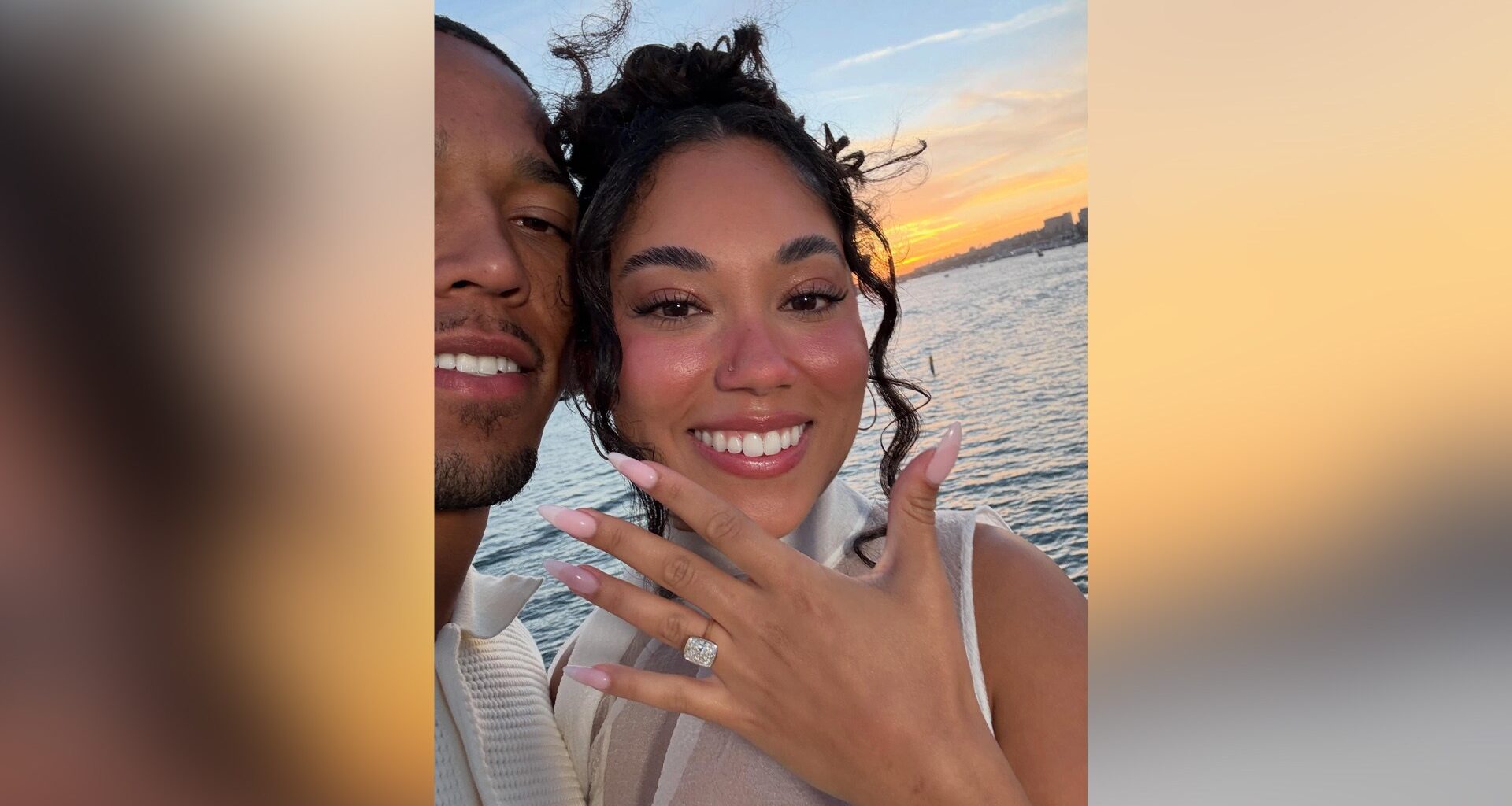 Amon-Ra St. Brown announces engagement to high school sweetheart Brooklyn Adams with adorable post
