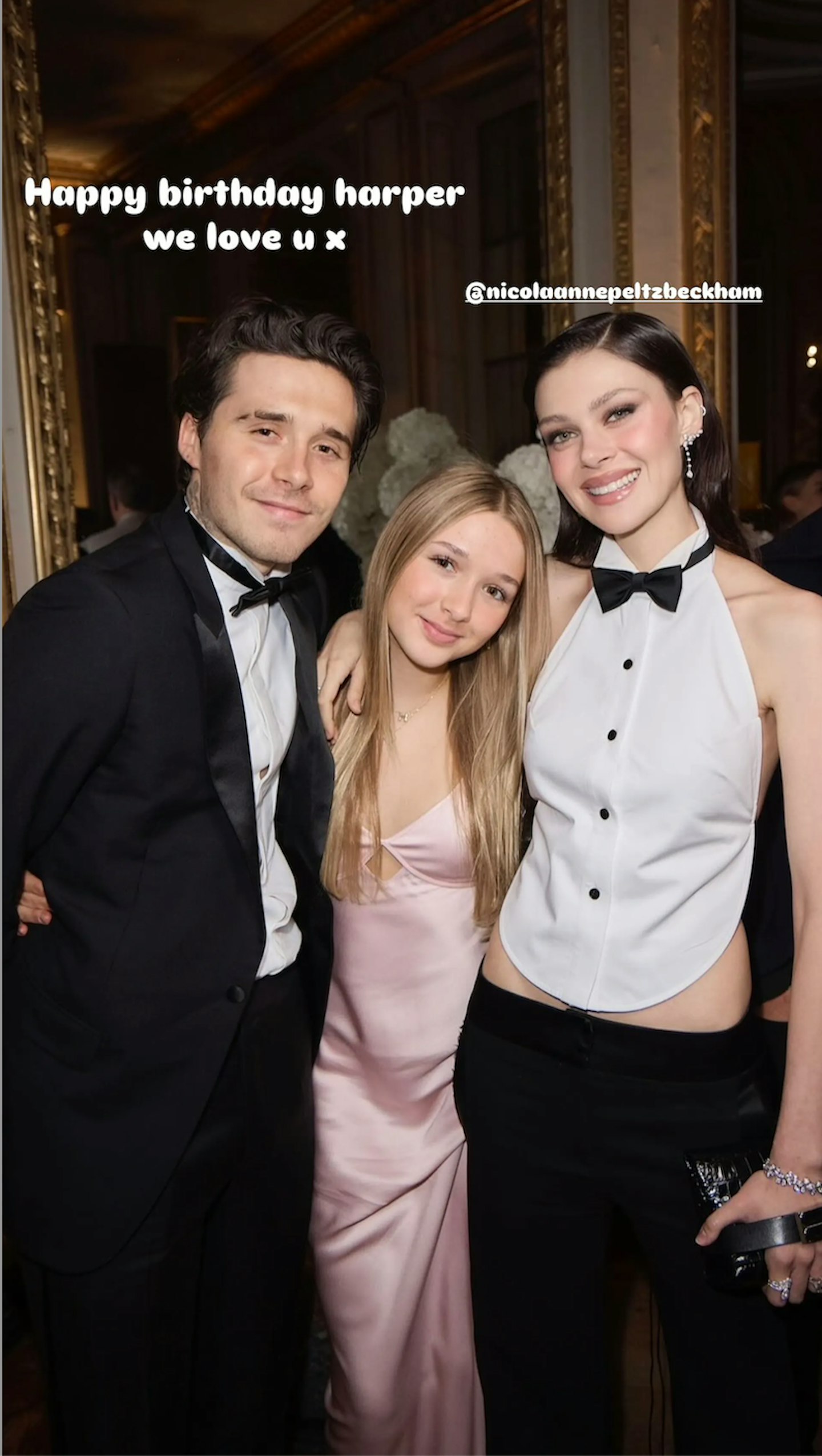Brooklyn Peltz Beckham, Nicola Peltz and Harper Beckham